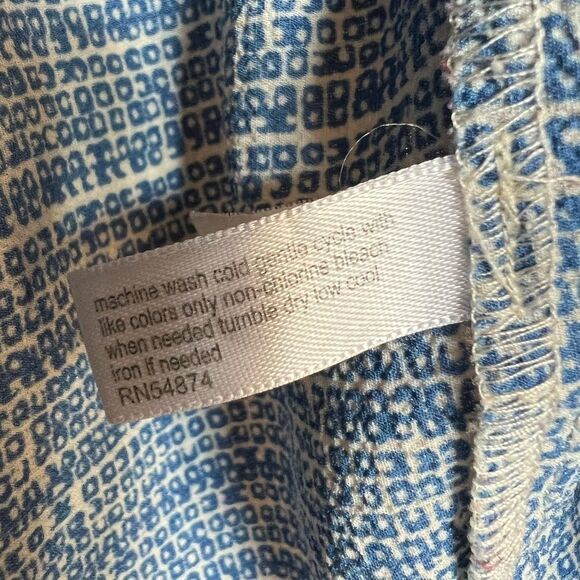 THE LIMITED square stripe tunic oversized arms, Size M Blues & Cream - Picture 5 of 9